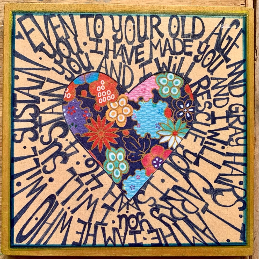 One of a kind handmade scripture art